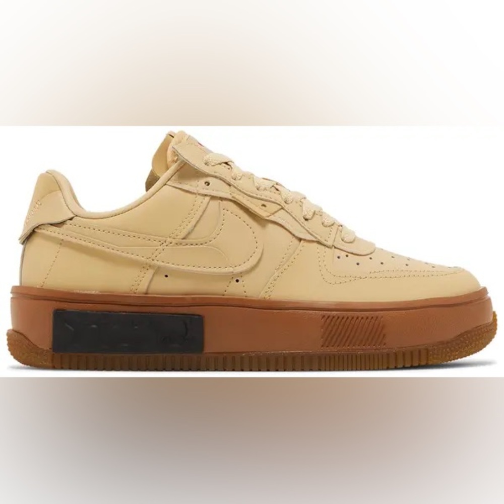Nike Air Force 1 Fontanka, Sesame/BLK (sand/blk), Sz 8